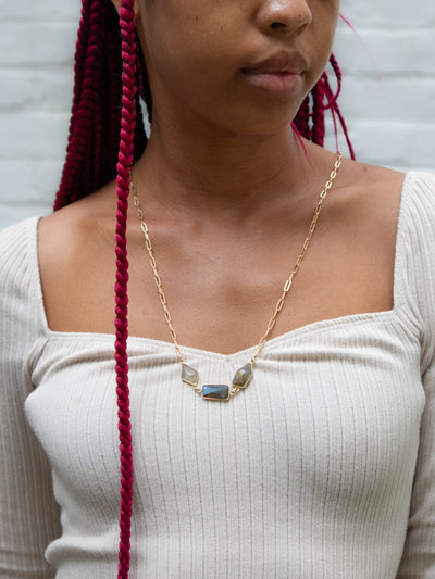 Paperclip Chain Long Necklace