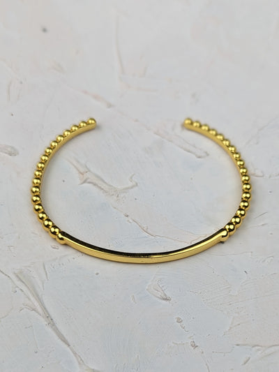 Simple Gold Dotted Cuff