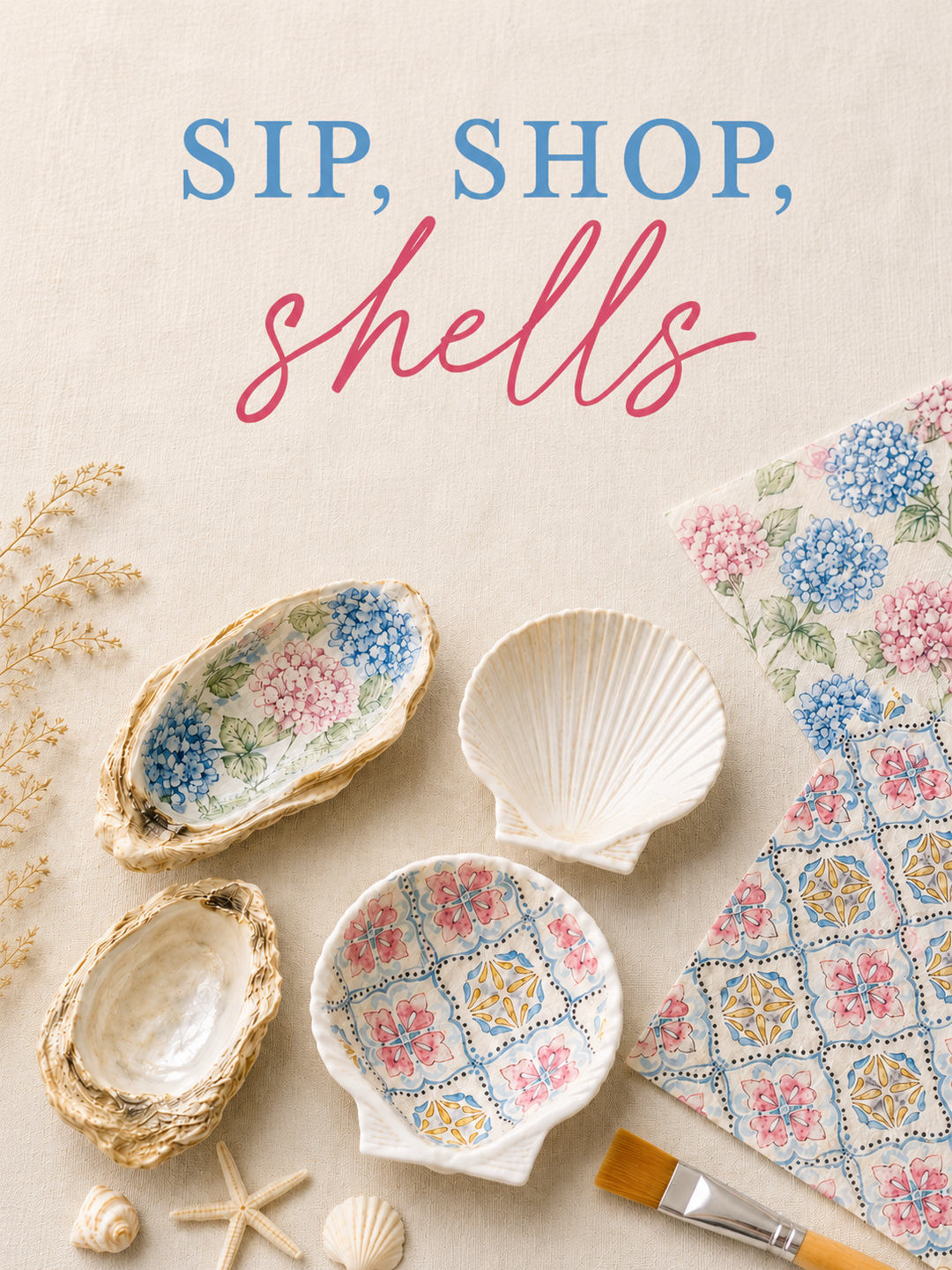 Shell Trinket Dishes, July 10-12