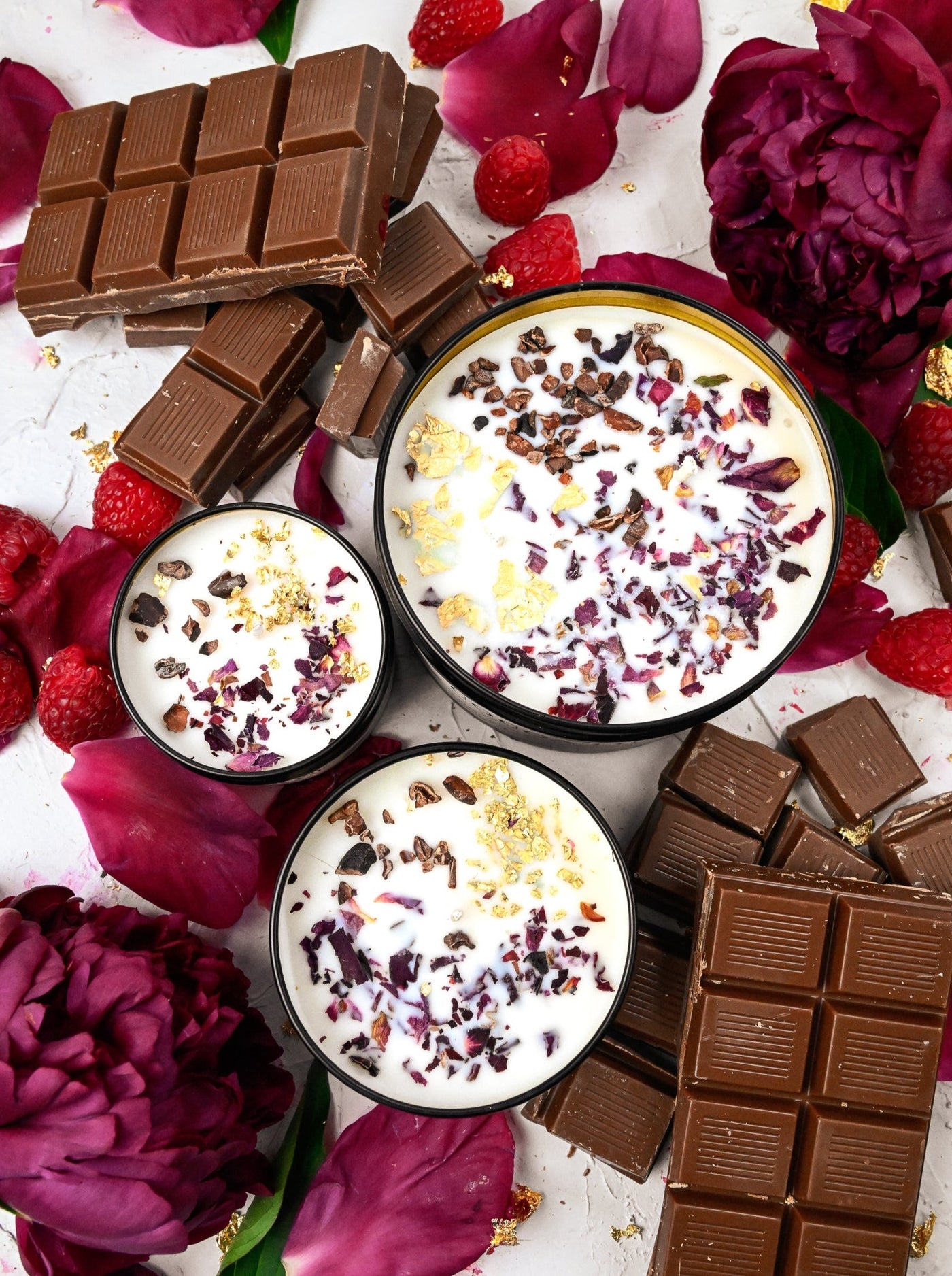 COCOA LUXE Chocolate Raspberry Candle