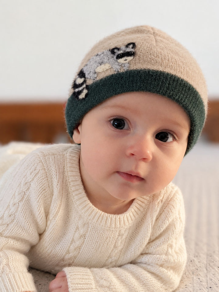Raccoon Cashmere Hat - Baby
