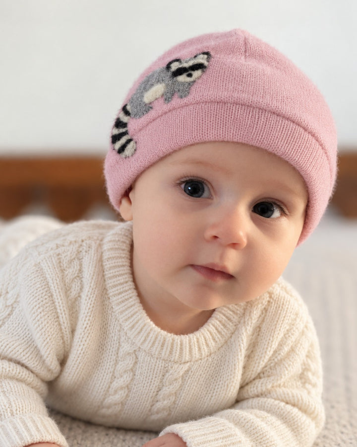 Raccoon Cashmere Hat - Baby