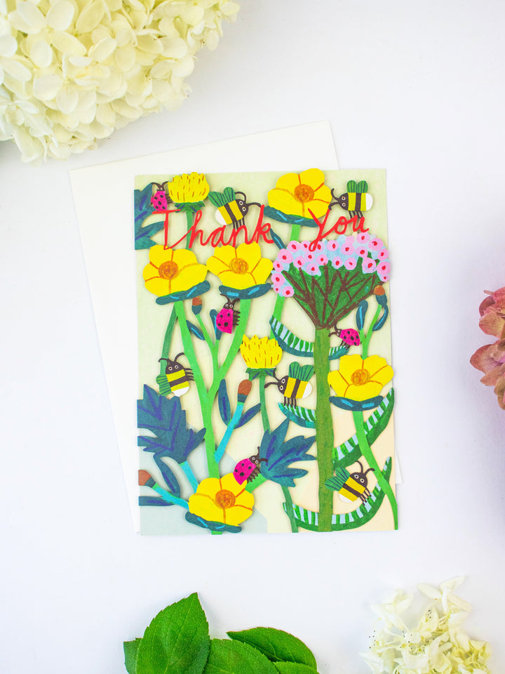 Bee Thank You Lasercut Card