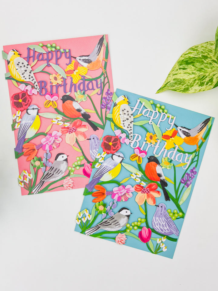 Birdhaven Lasercut Birthday Card