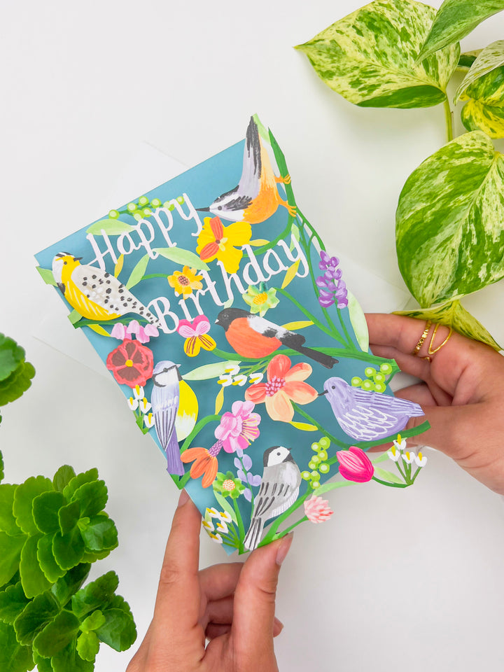 Birdhaven Lasercut Birthday Card