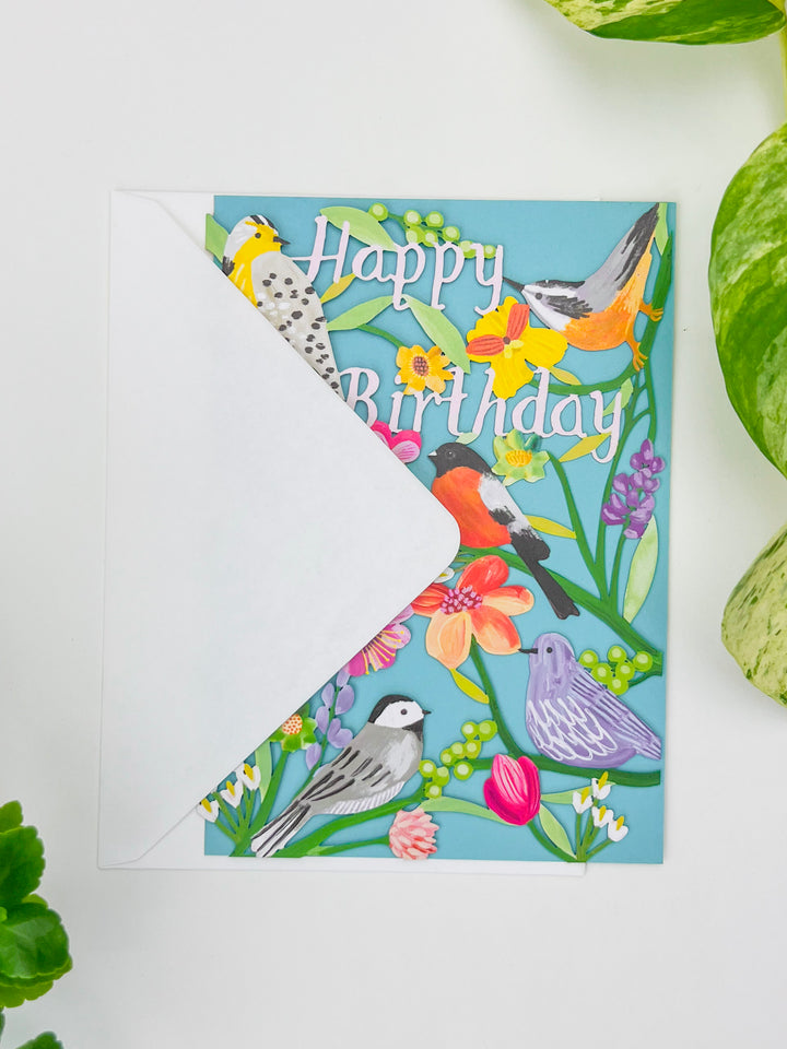 Birdhaven Lasercut Birthday Card