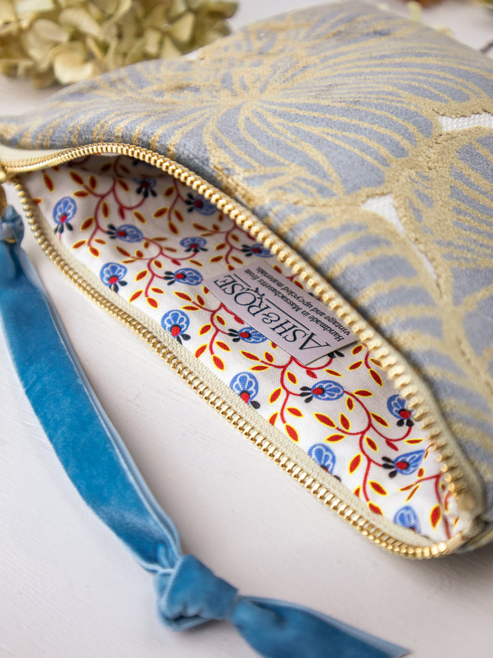 Blossoms Velvet Wristlet Purse