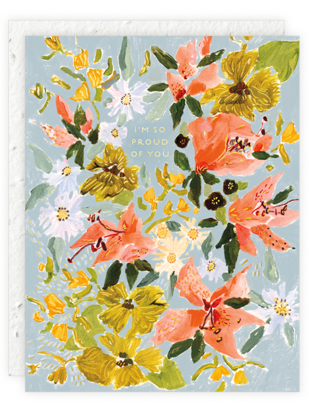 greeting cards with flower seeds in them Bouquet in Blue