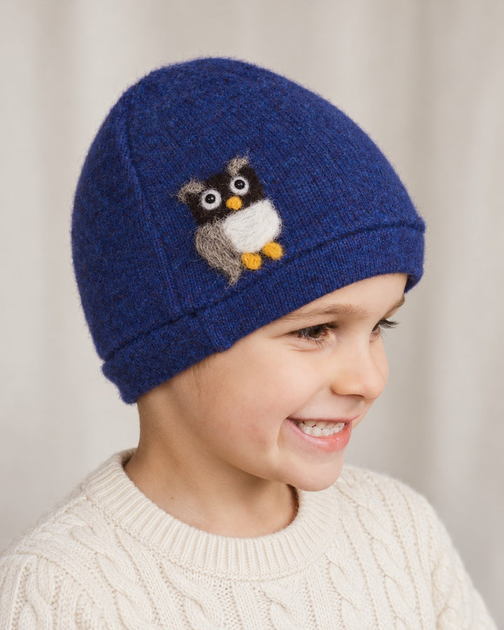 Owl Cashmere Hat - Child