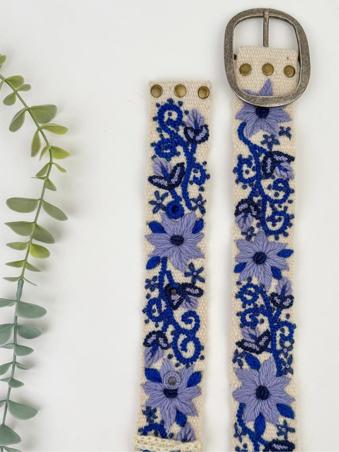 Chinoiserie Embroidered Belt