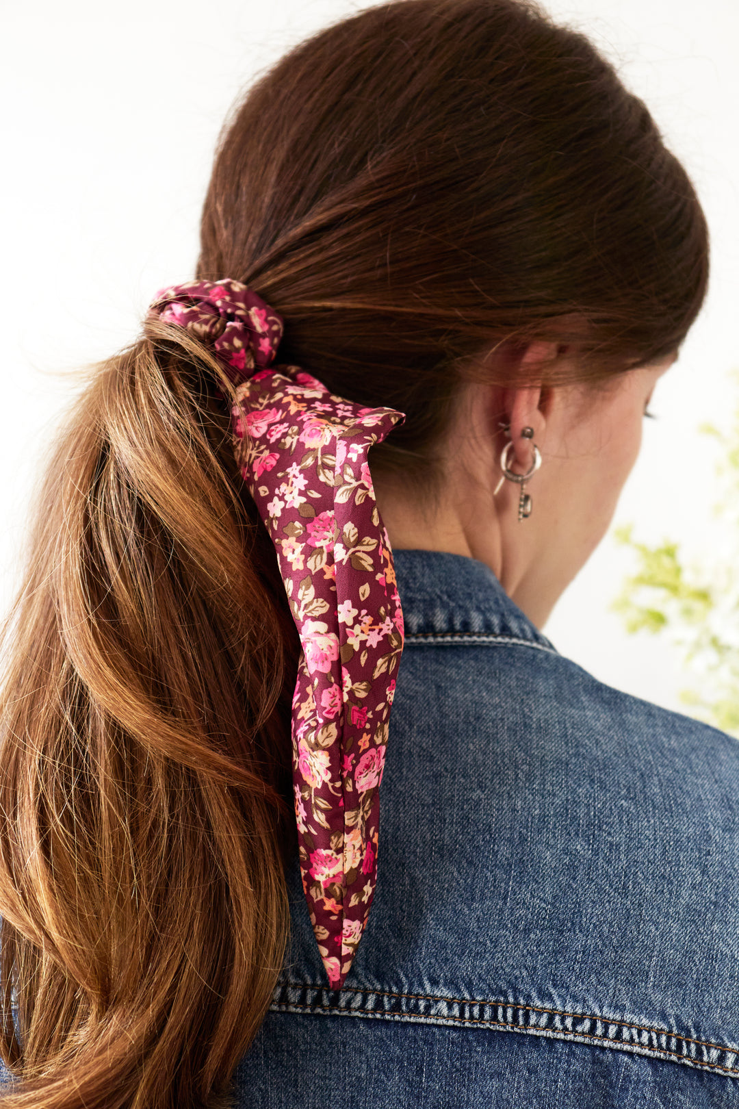 Cottage Rose Scarf Scrunchie