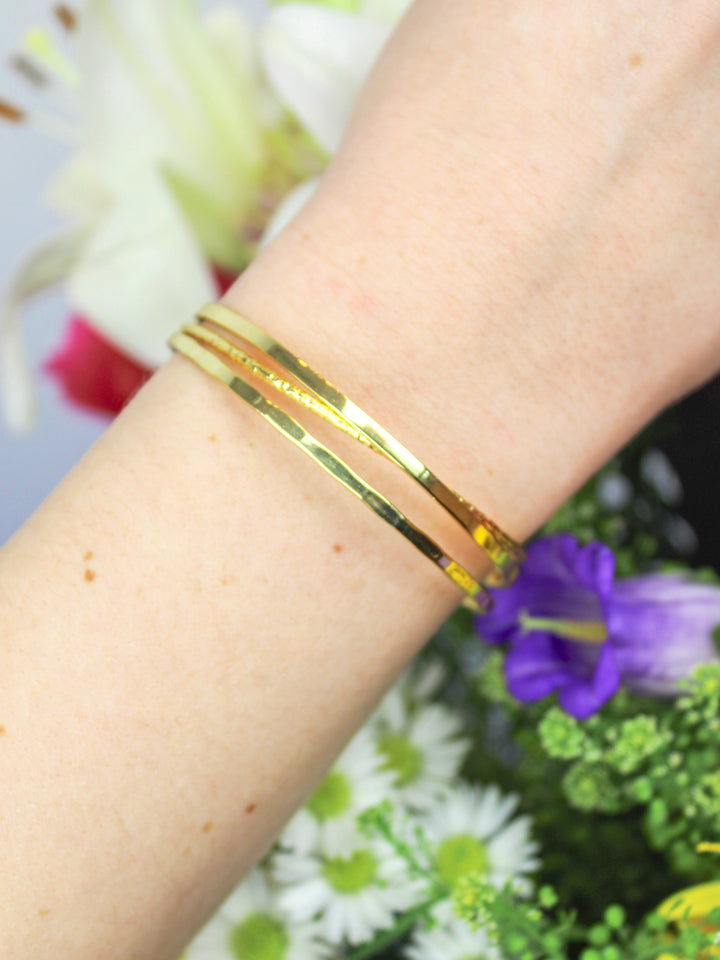 Crossed Branches Cuff Bracelet