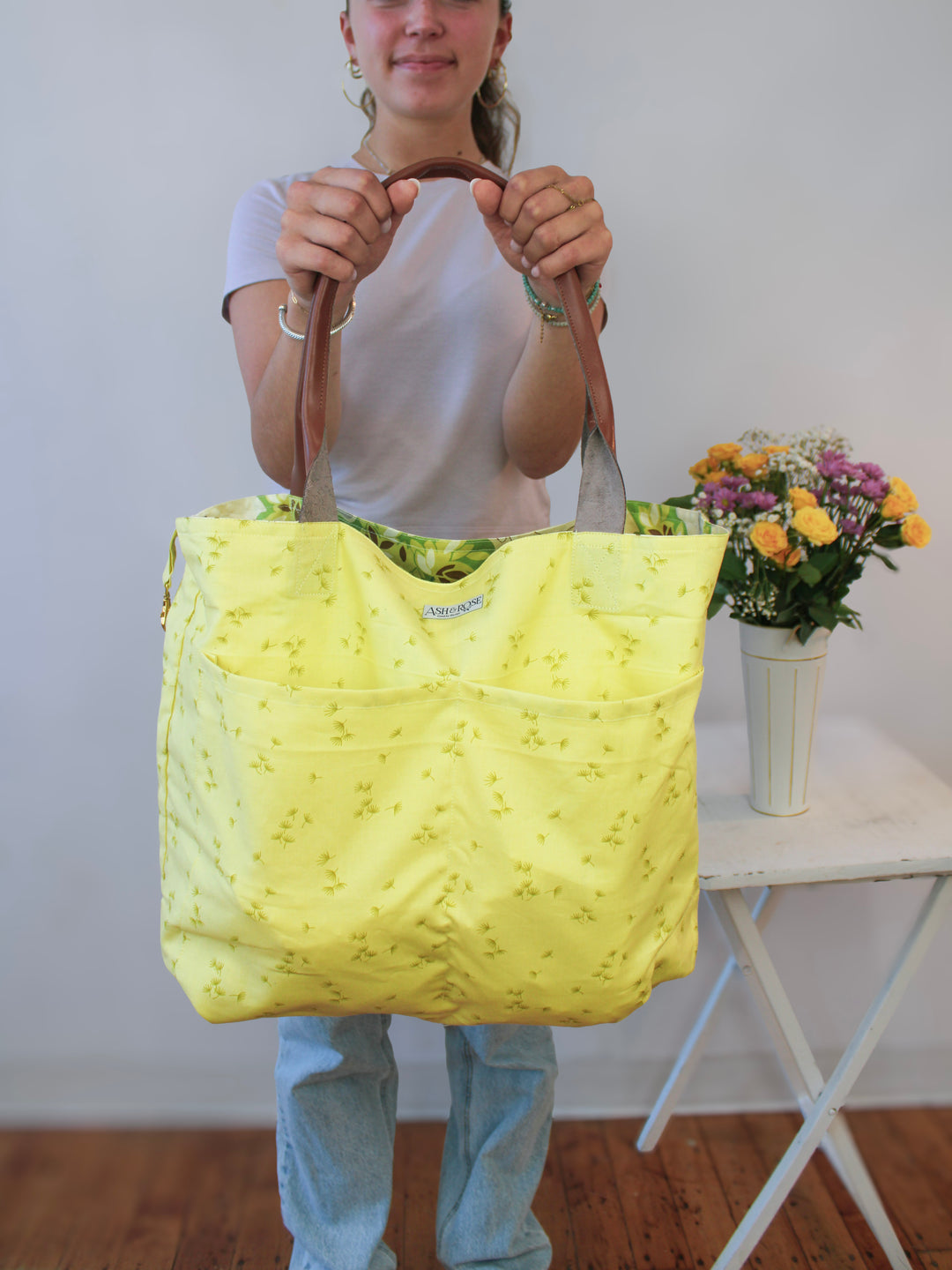 Dancing Deer Reversible Tote Bag