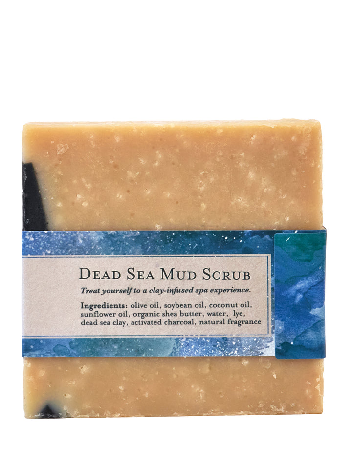 Dead Sea Mud Soap Scrub Bar Organic Handmade in USA