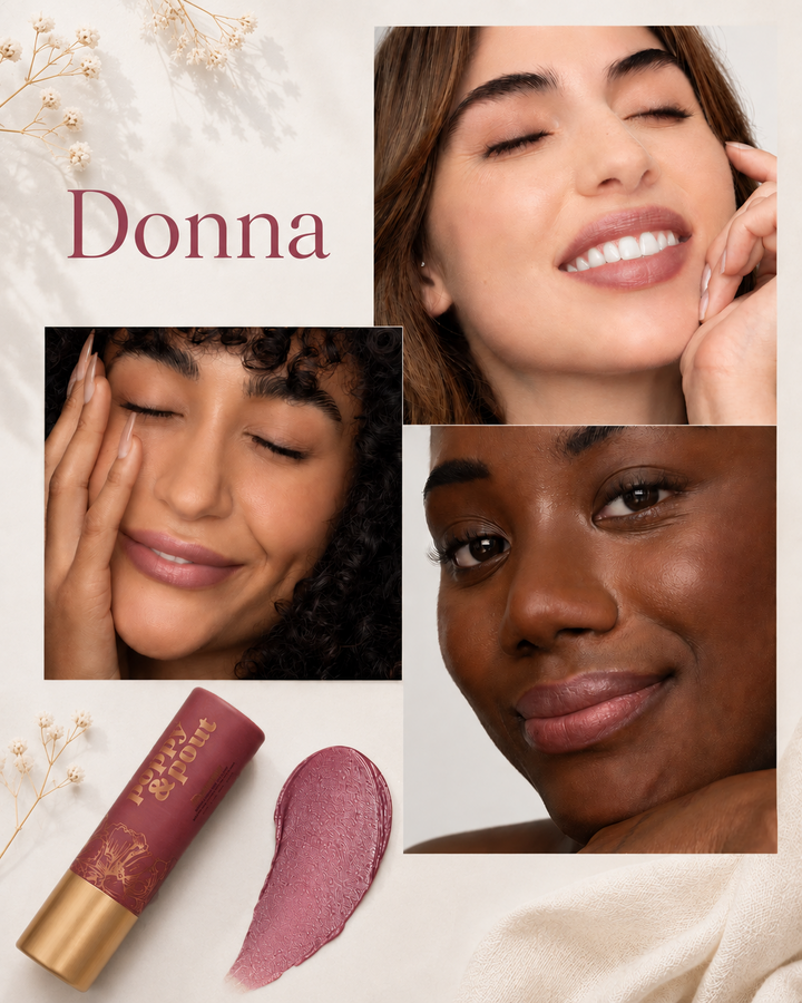 Poppy &amp; Pout Lip Tint – Hydrating Sheer Color Lip Balm