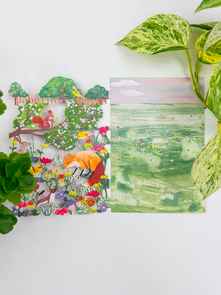 Enchanting Meadow Laser-cut Birthday Card