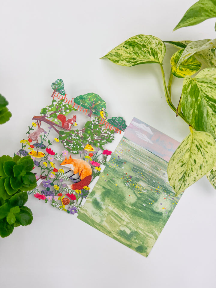 Enchanting Meadow Laser-cut Birthday Card