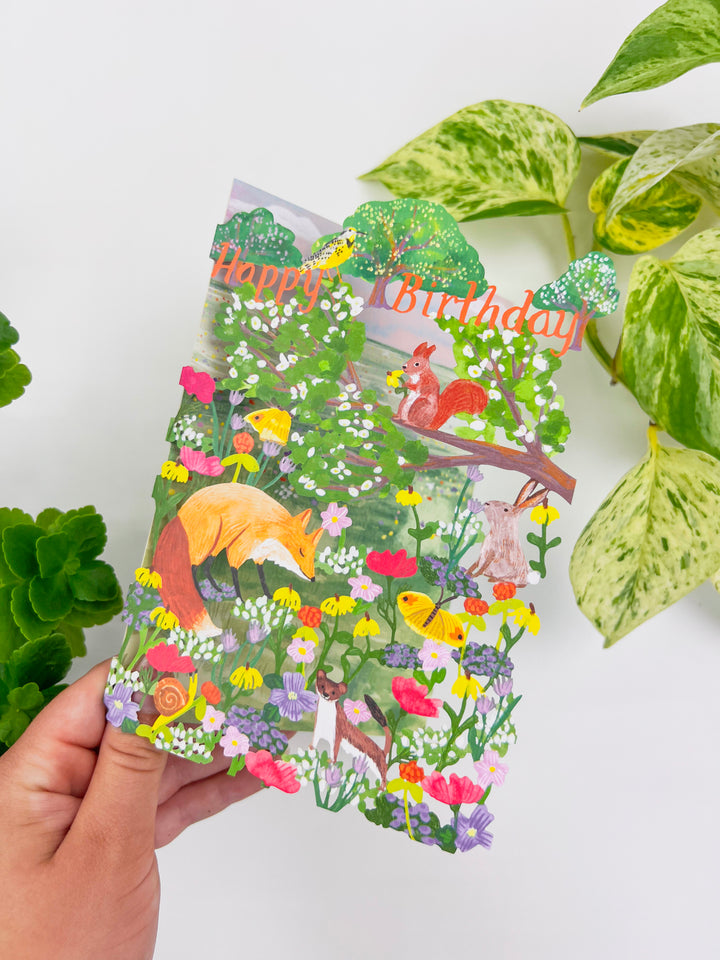 Enchanting Meadow Laser-cut Birthday Card