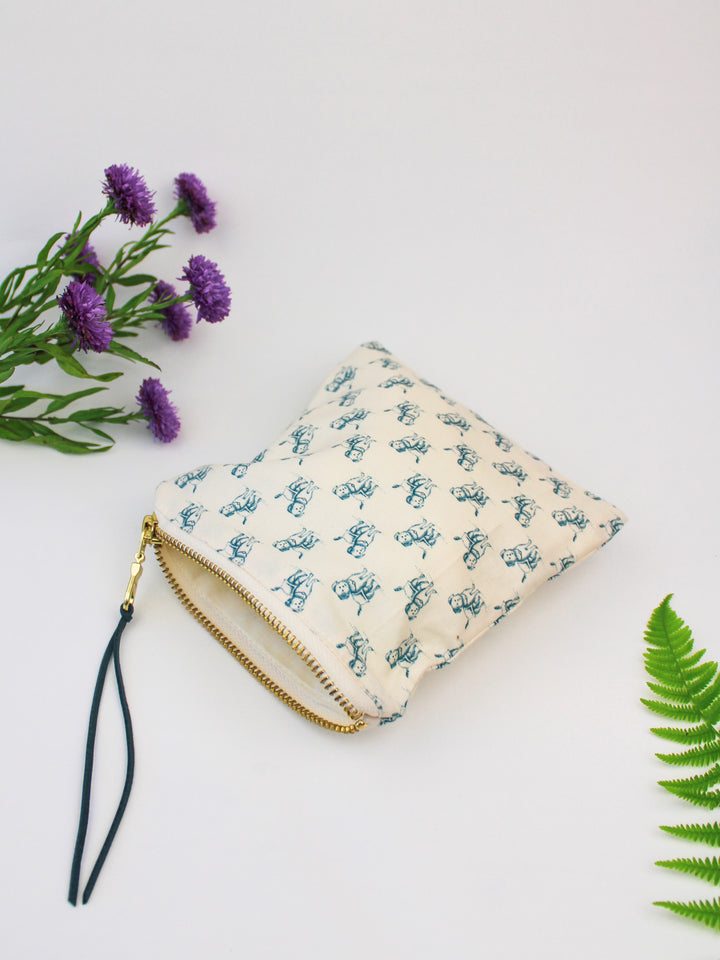 Good Dog Square Zip Pouch