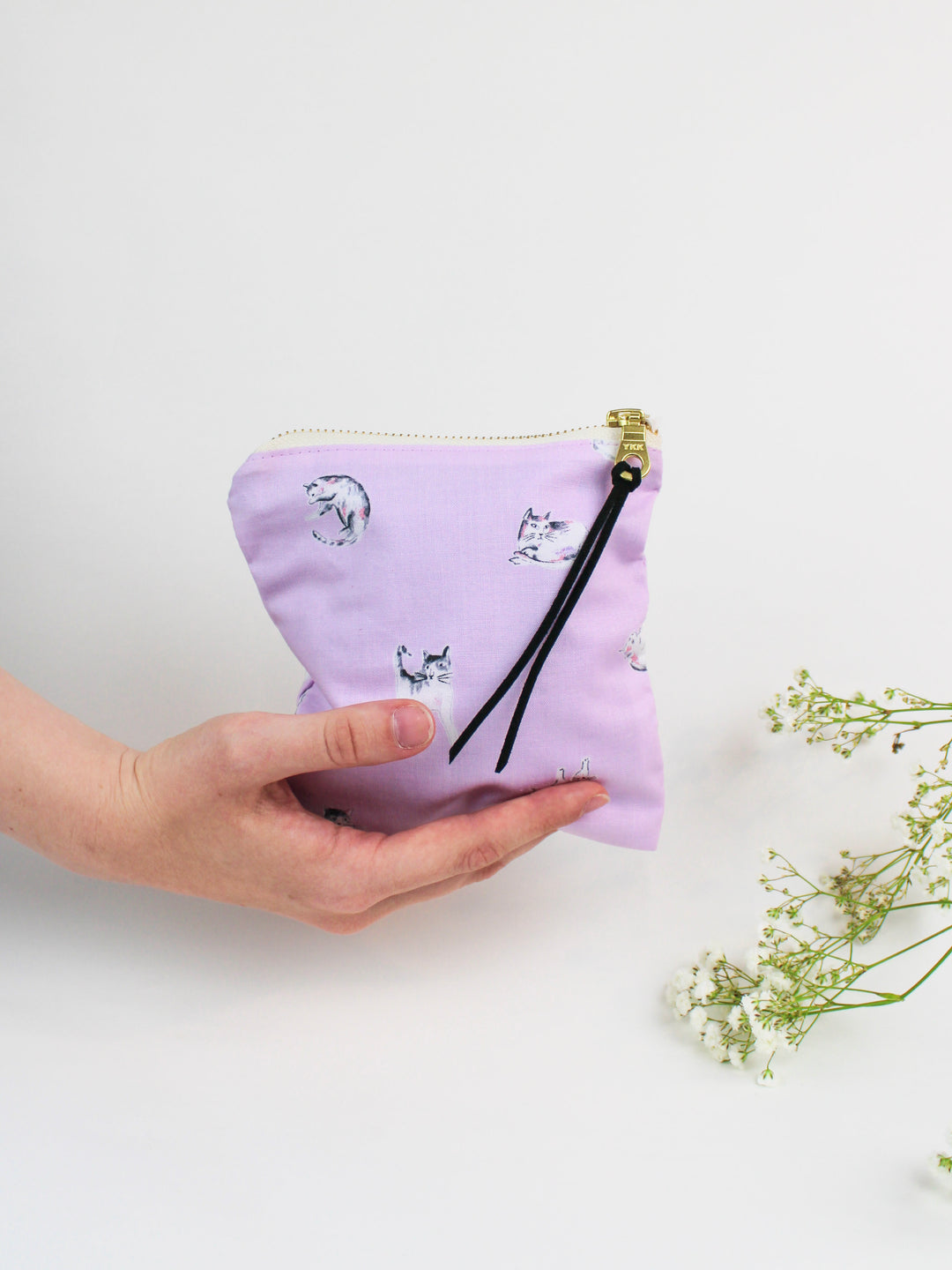 Good Kitty Square Zip Pouch