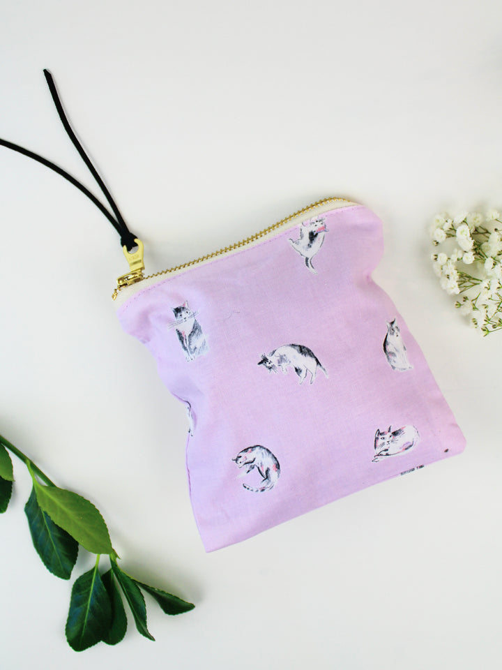 Good Kitty Square Zip Pouch