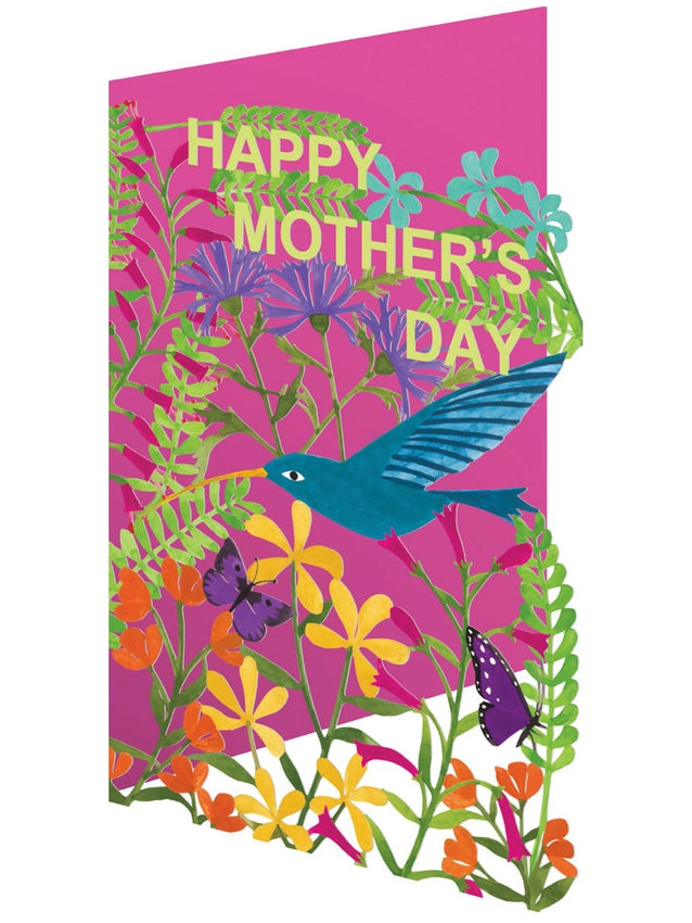 Hummingbird Lasercut Mother's Day Card