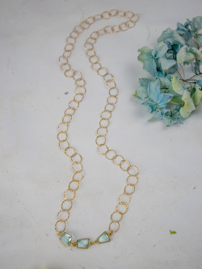 Bubble Chain Long Necklace