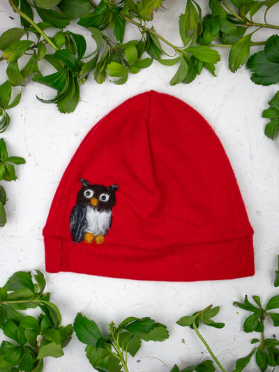 Owl Cashmere Hat