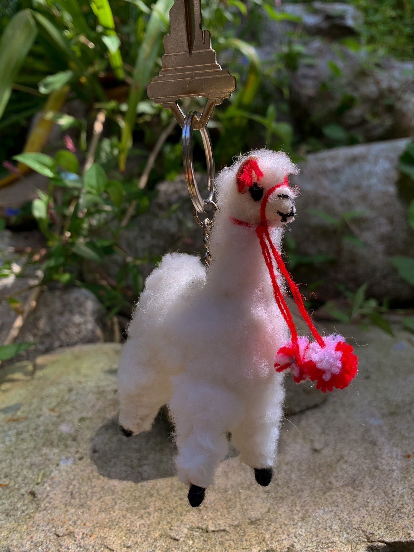 Alpaca Keychain Figurine