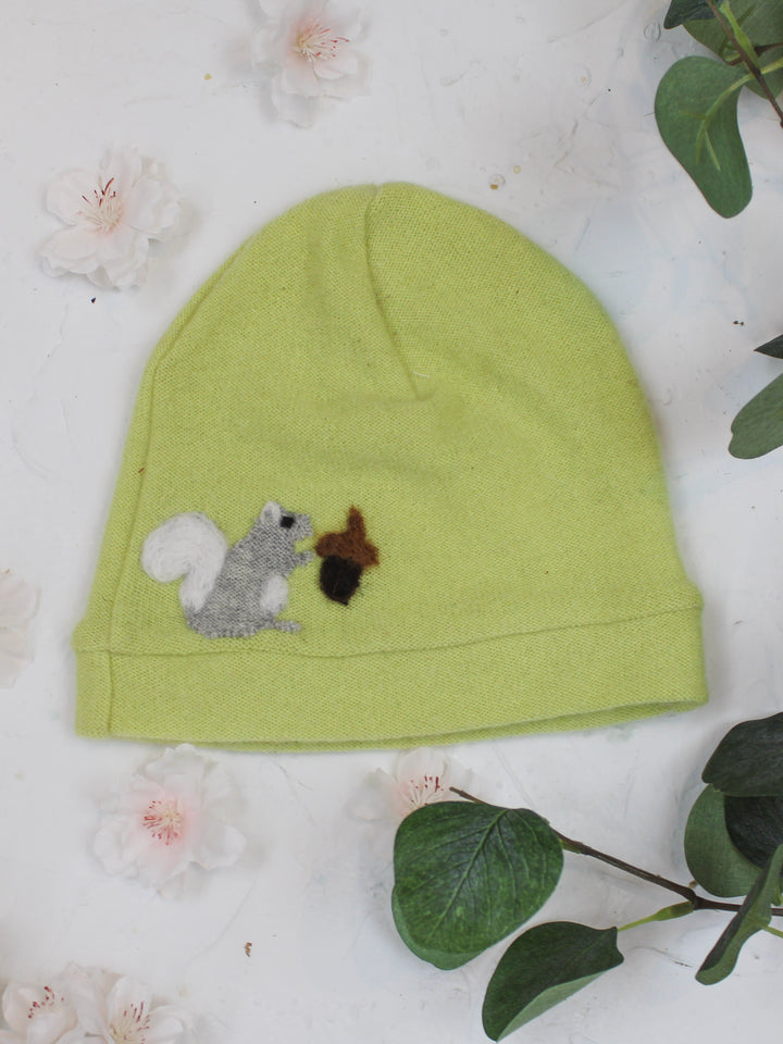 Squirrel Cashmere Hat - Toddler