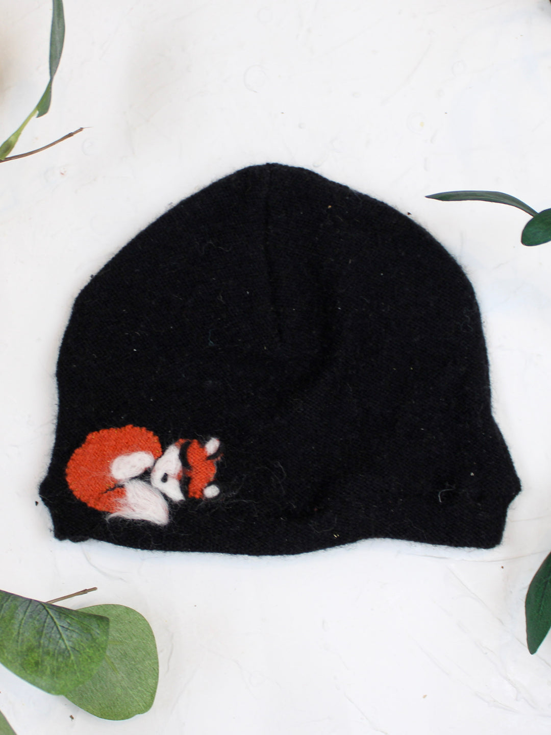 Sleeping Fox Cashmere Hat - Baby