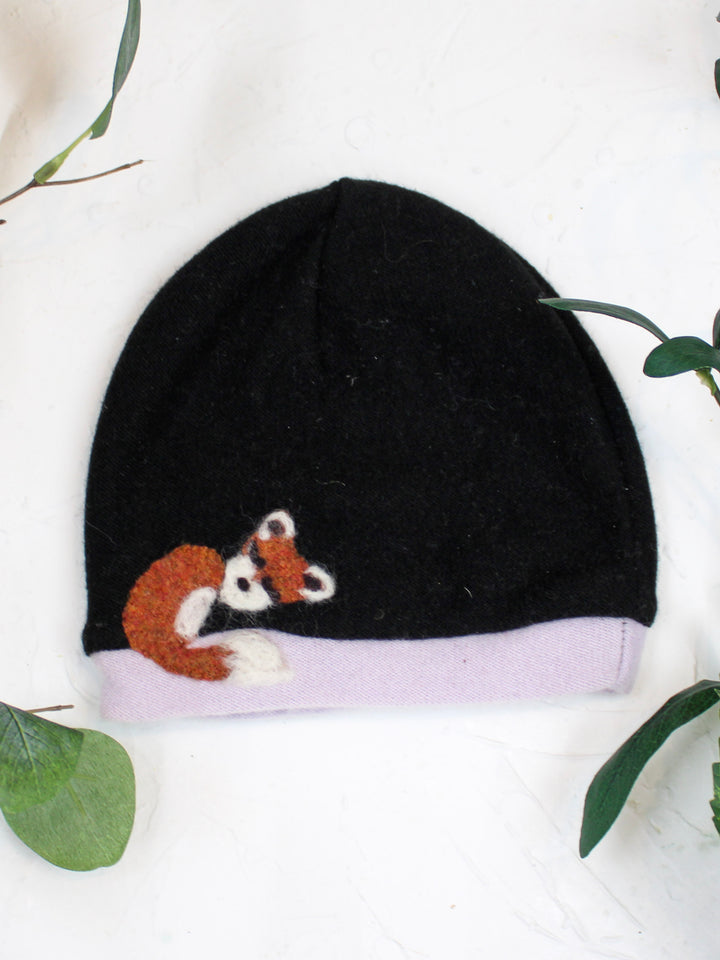 Sleeping Fox Cashmere Hat - Toddler