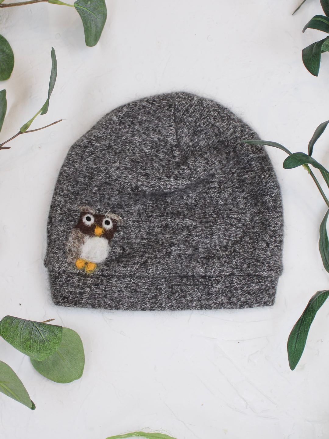 Owl Cashmere Hat - Toddler
