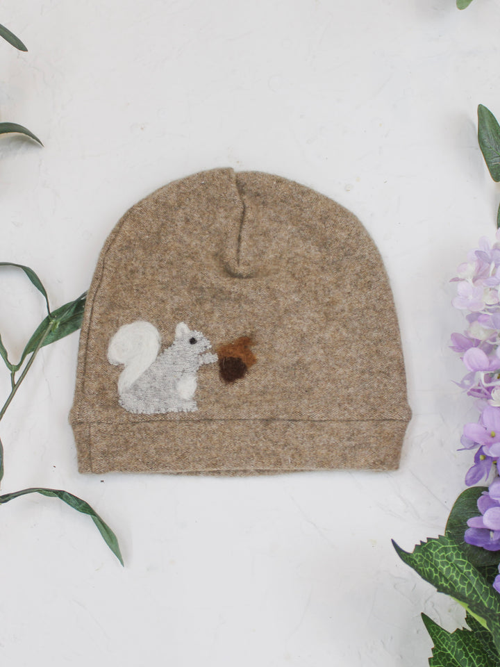 Squirrel Cashmere Hat - Toddler