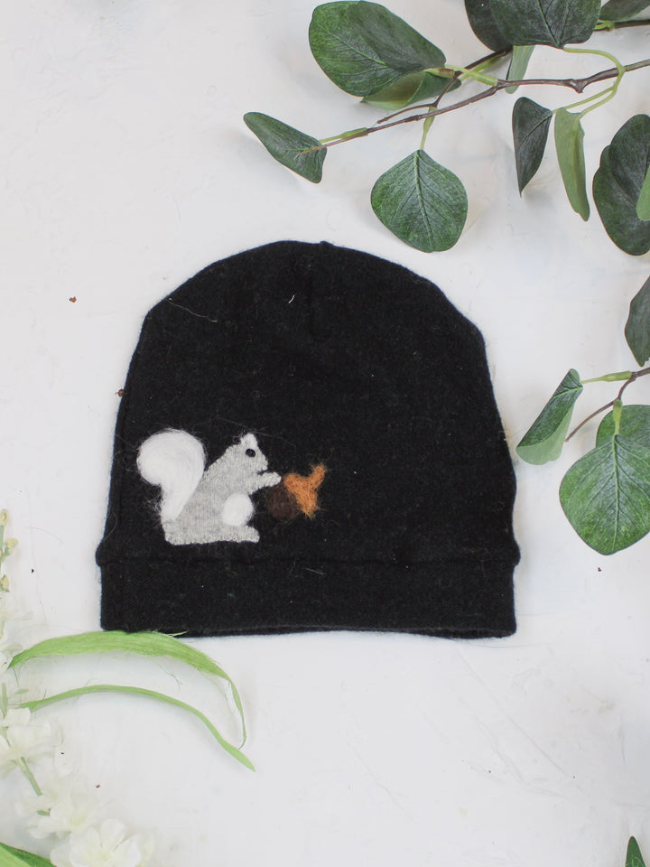 Squirrel Cashmere Hat - Toddler