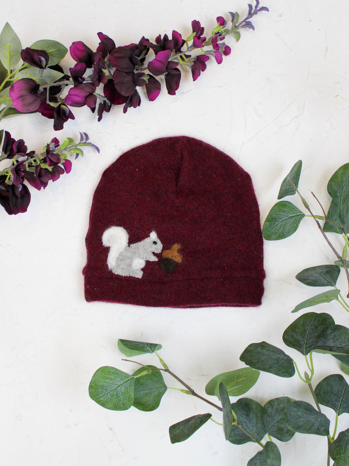 Squirrel Cashmere Hat - Child