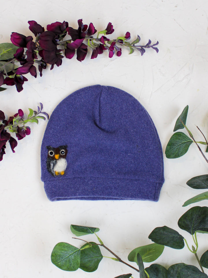 Owl Cashmere Hat - Child