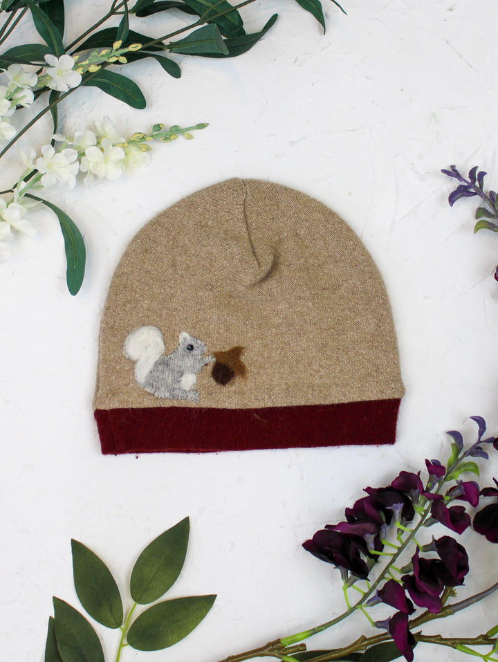Squirrel Cashmere Hat - Child