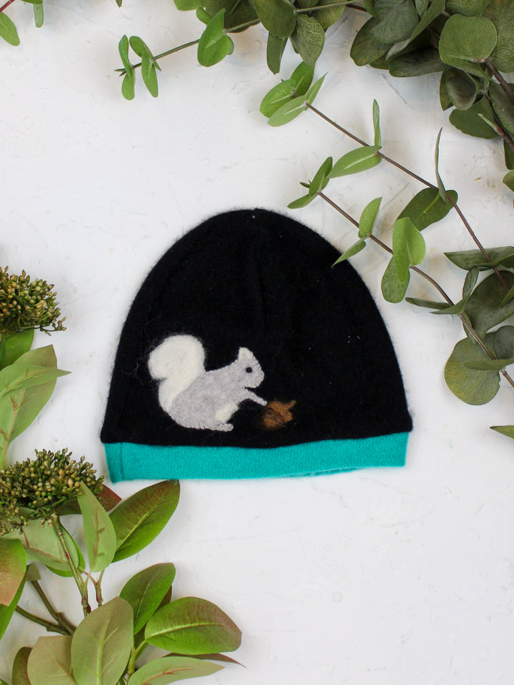 Squirrel Cashmere Hat - Child