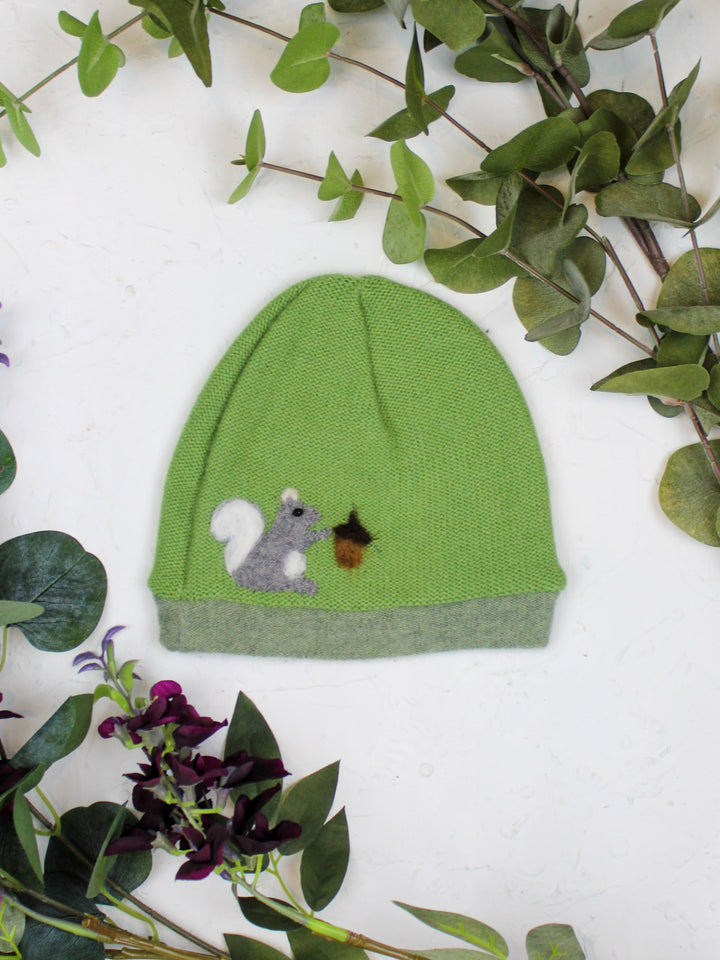 Squirrel Cashmere Hat - Child