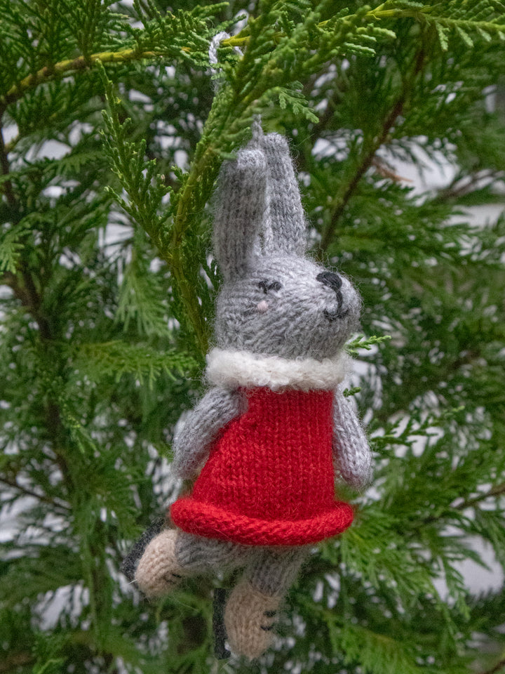 Softie Ice Skating Bunny Ornament