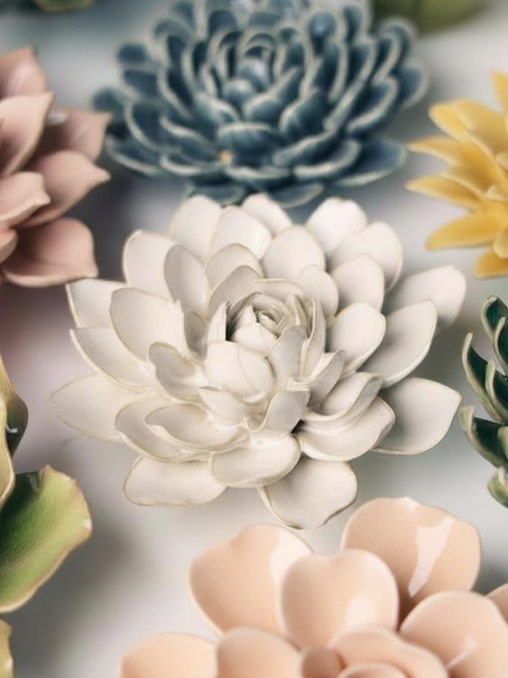 Ceramic Flower Ivory Snowdrop