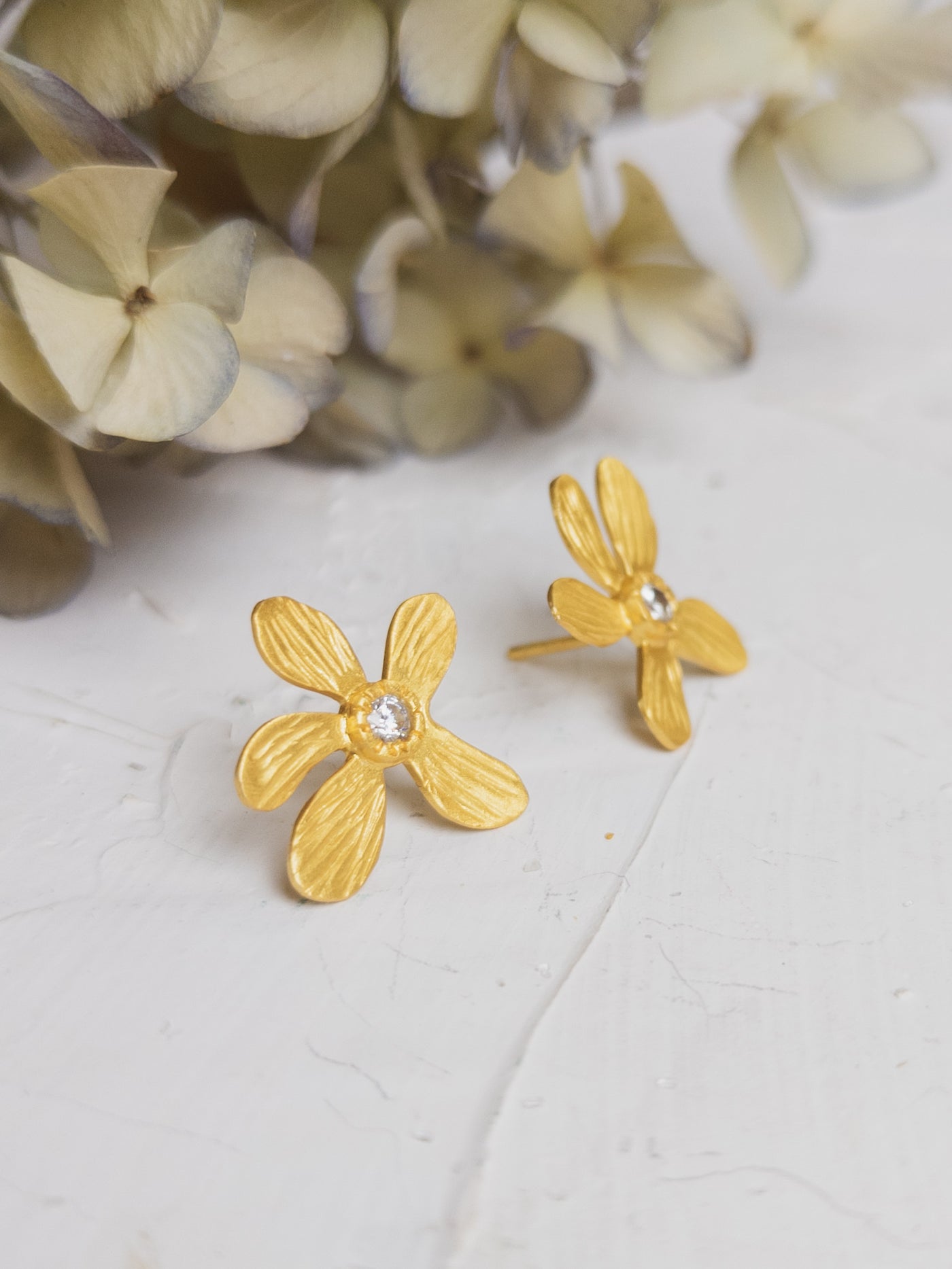 Five Petal Wild Flower Earrings