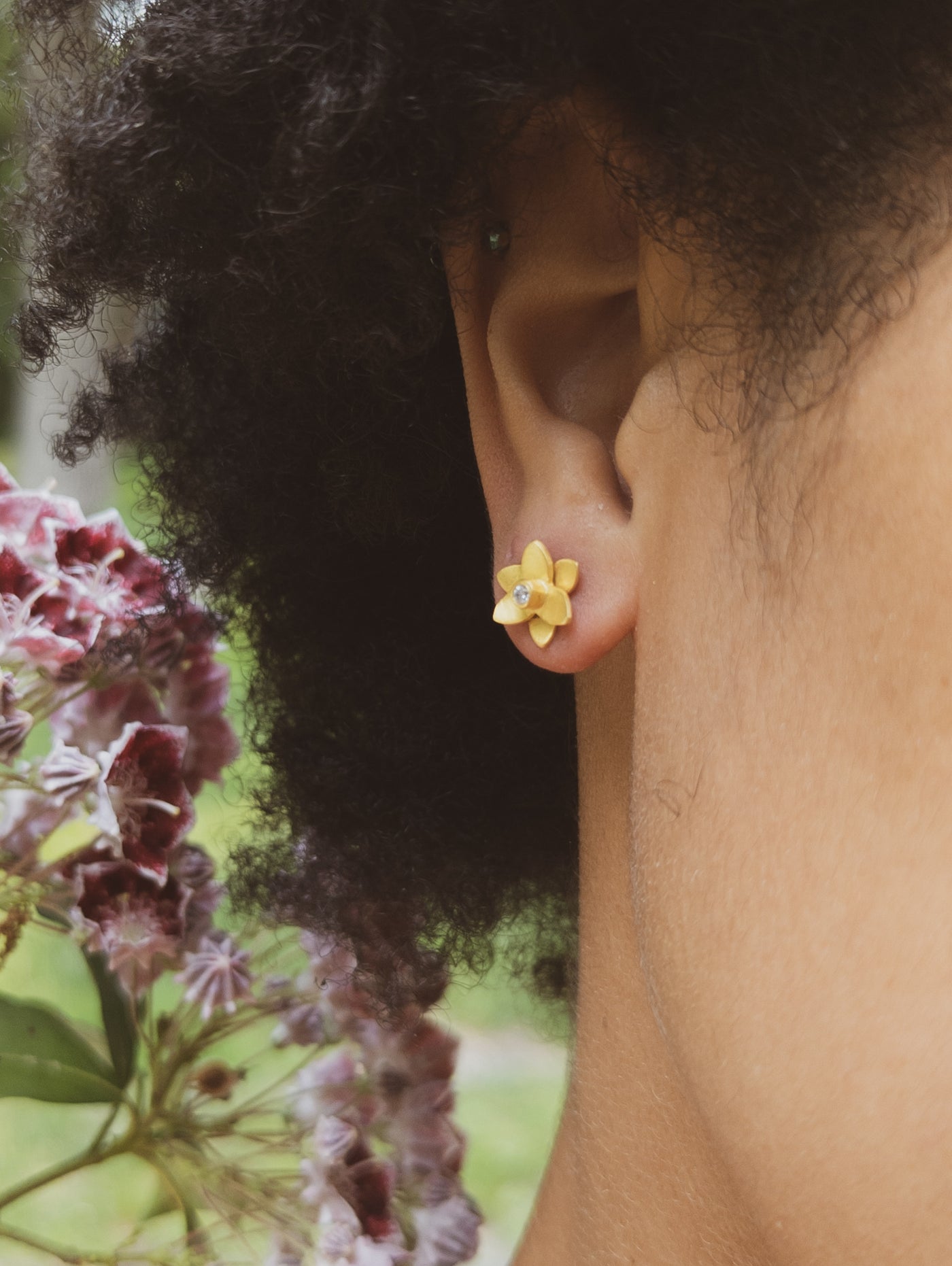 Petite Floral Stud Earrings