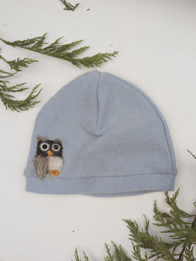 Owl Cashmere Hat - Toddler