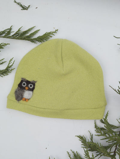 Owl Cashmere Hat - Toddler