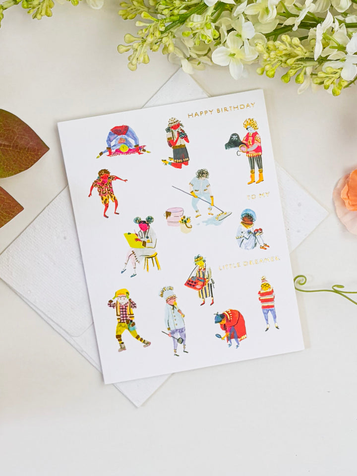 Little Dreamer - Seeded Birthday Card