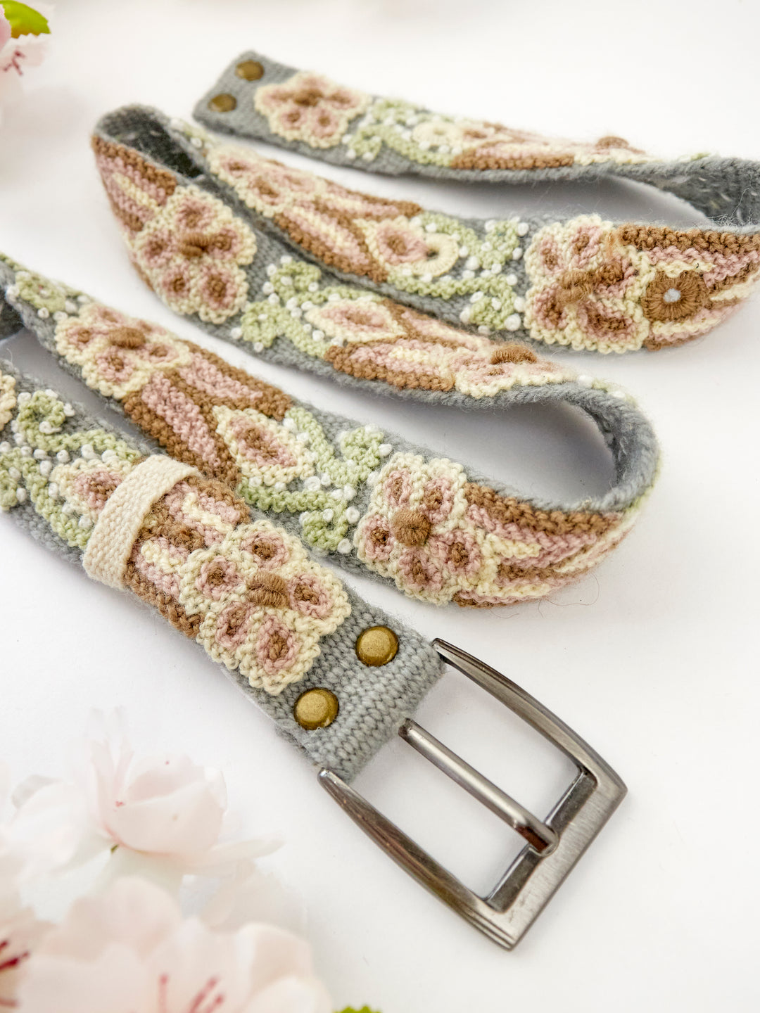 Luisa Emboidered Skinny Belt