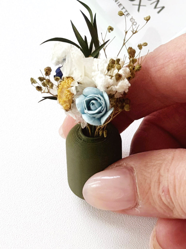 Blue Mini Bouquet Gift Set
