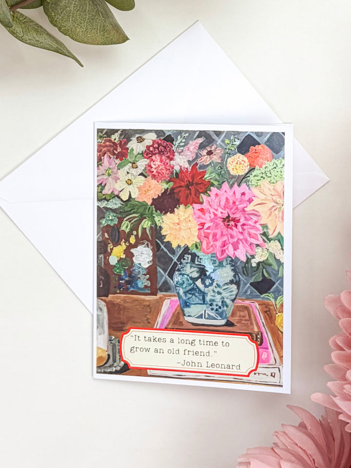 Old Friend Still Life Greeting Card by Carpe Diem Papers